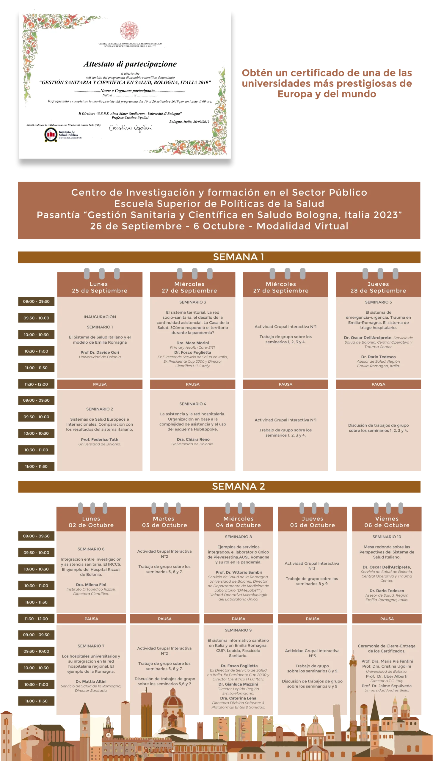 PLAN ESTUDIO PASANTÍA SALUD BOLONIA