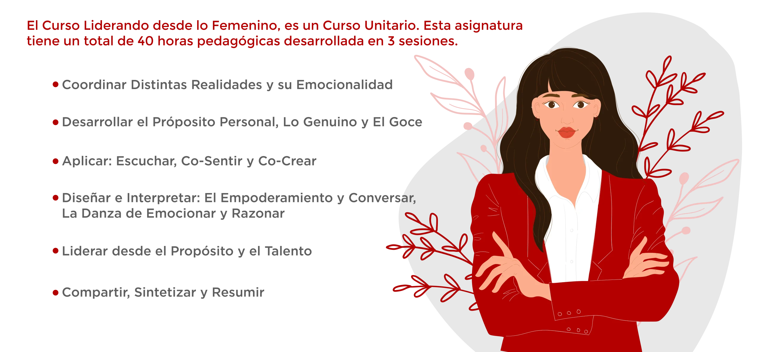 P. DE ESTUDIOS CURSO LIDERANDO DESDE LO FEMENINO